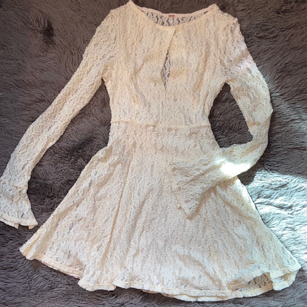 Free People Lace Key Hole Dress